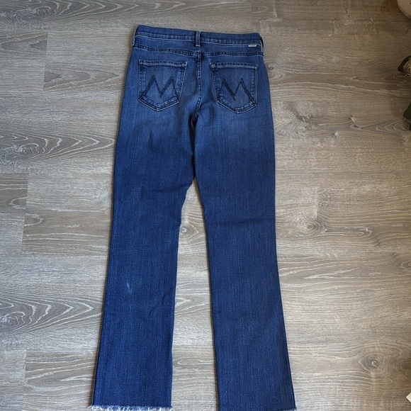 MOTHER High Waisted Rascal Slice Sneak Fray Sake To Me Jeans - Picture 3 of 14